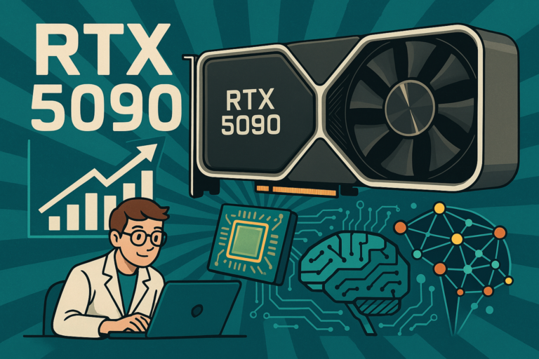 最新GPU「RTX 5090」発表—機械学習処理能力が前世代比2倍に向上