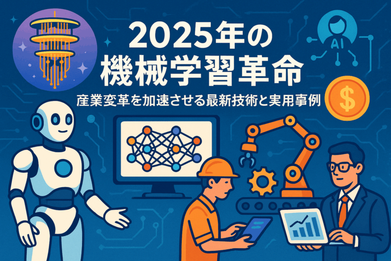 2025年の機械学習革命：産業変革を加速させる最新技術と実用事例