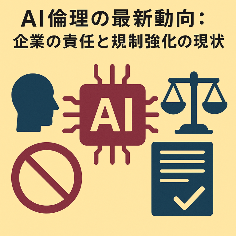 AI倫理の最新動向：企業の責任と規制強化の現状