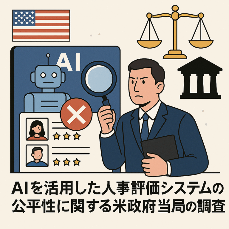 AIを活用した人事評価システムの公平性に関する米政府当局の調査が開始 – 企業のAI利用に新たな規制の波